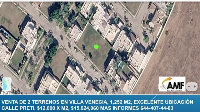 DOS TERRENOS EN VENTA EN PRIVADA VILLA VENECIA